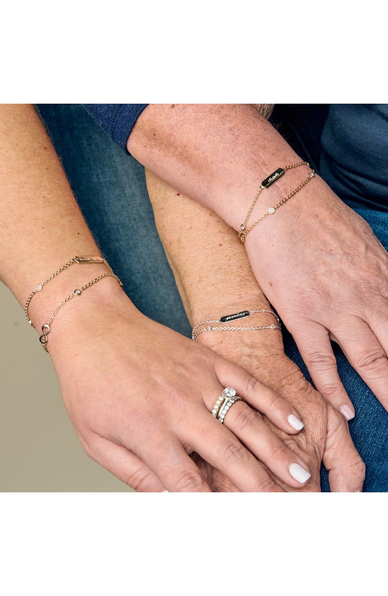 Alex and Ani Mom' Infinity Chain Bracelet, Adjustable, Alternate, color, Silver