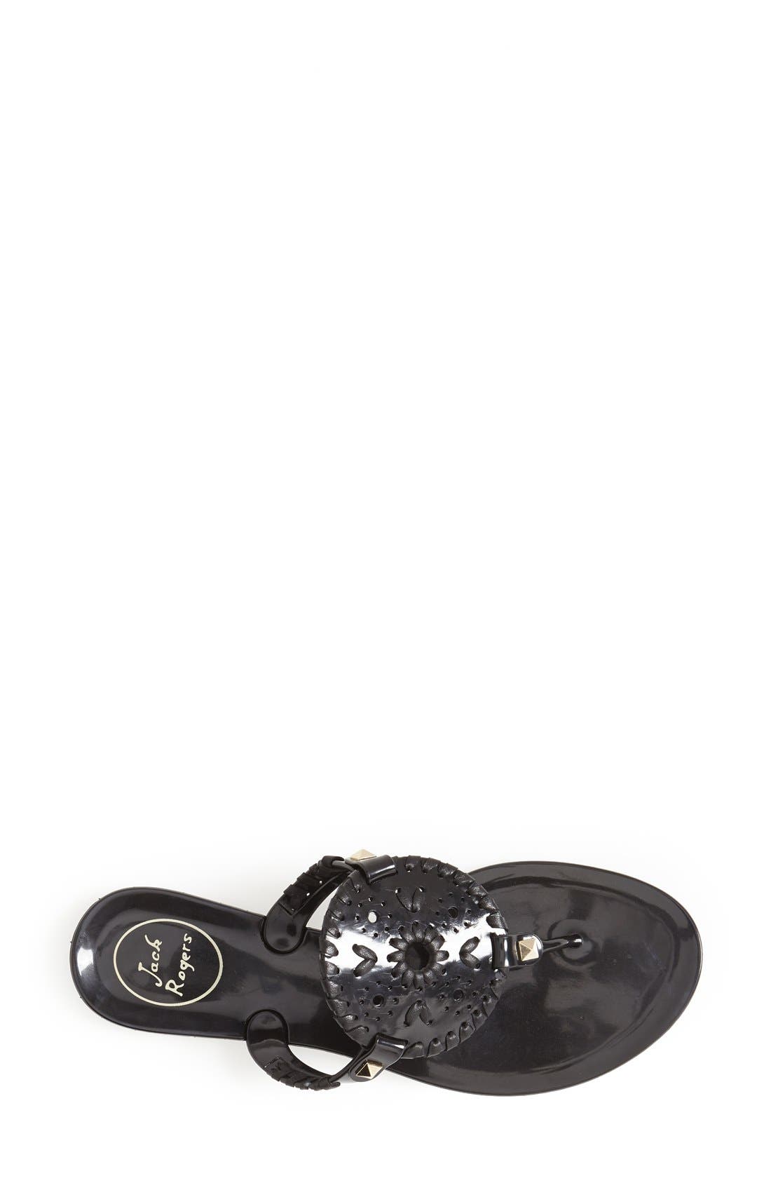 Georgica Jelly Flip Flop, Alternate, color, BLACK