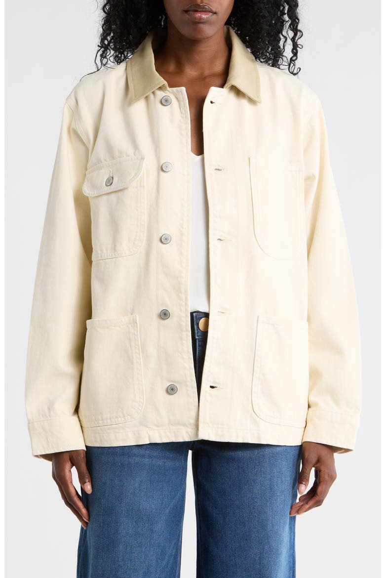 Cotton Canvas Barn Jacket, Main, color, WHISPERING WILLOW