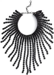 CRISTABELLE Graduated Fringe Statement Necklace