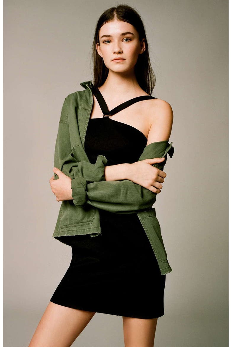 'Elsa' Four Pocket Field Jacket, Alternate, color, OLIVE