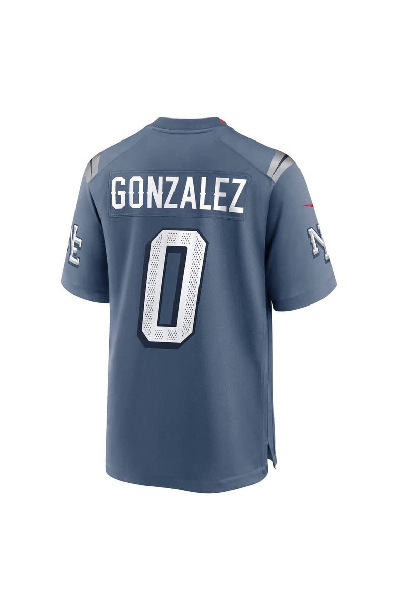 Nike Men's Nike Christian Gonzalez Storm Blue New England Patriots 2025 Rivalries Collection Game Jersey, Alternate, color, Blue