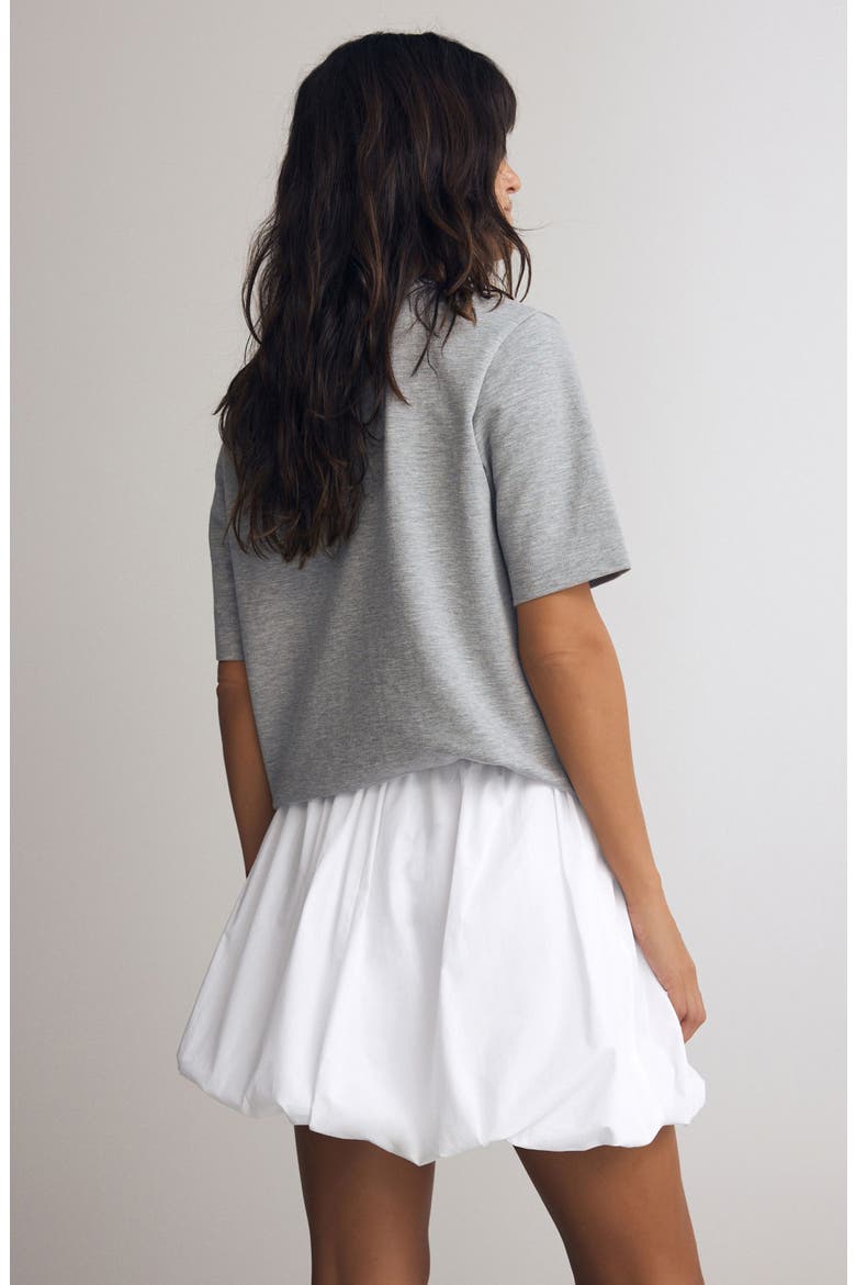 Puffball Miniskirt, Alternate, color, WHITE
