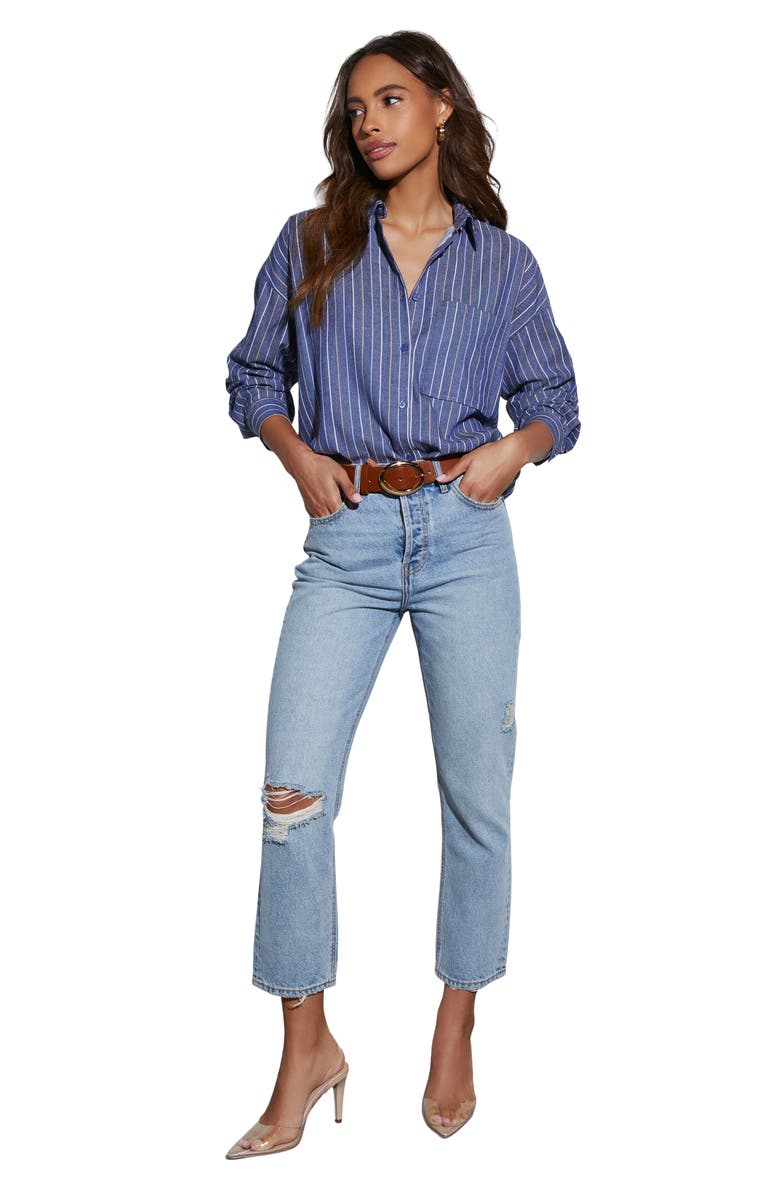 VICI Collection Wilson Stripe Button-Up Shirt, Alternate, color, 