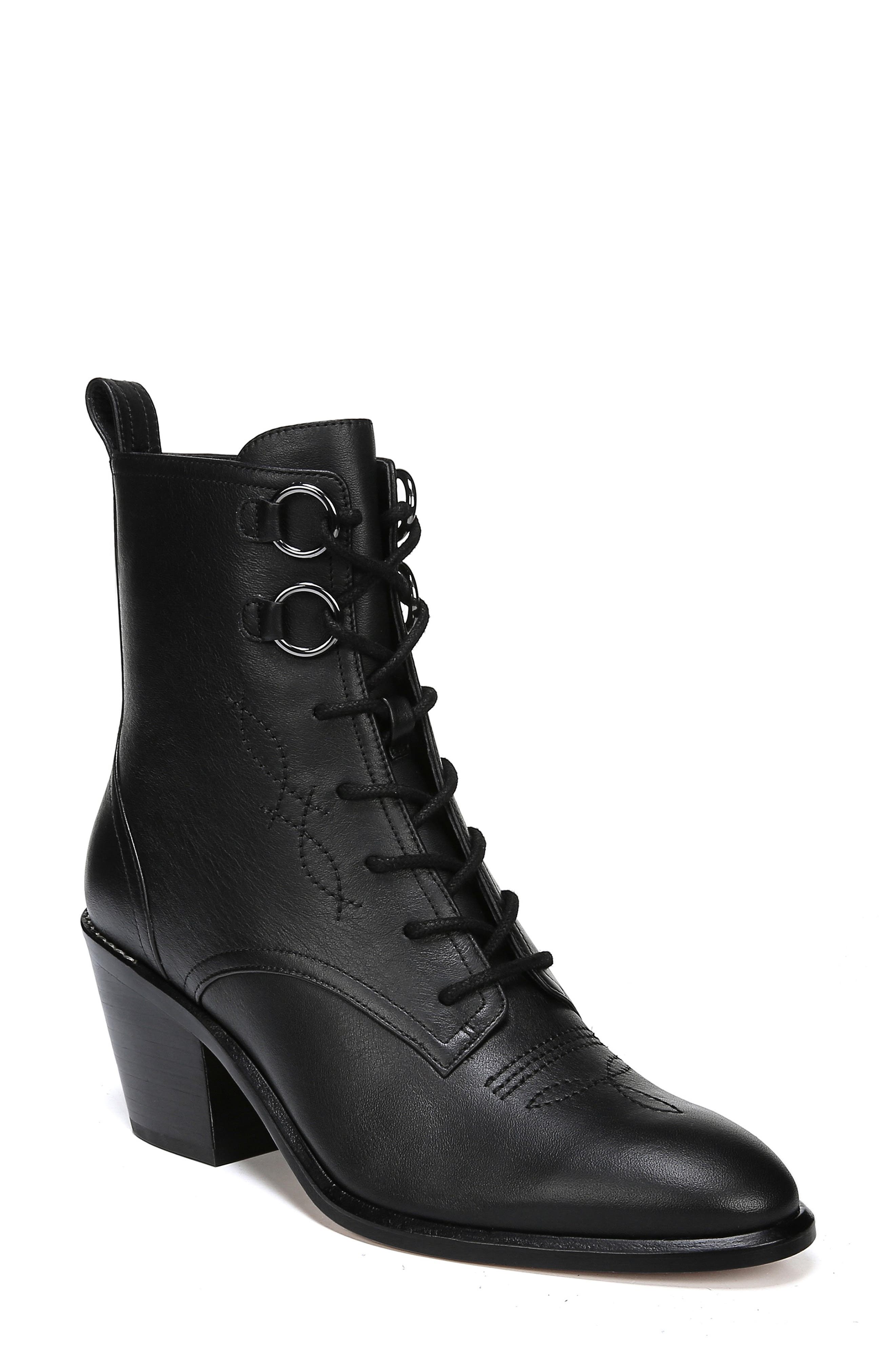 Diane von Furstenberg Dakota Lace-Up Bootie, Main, color, 