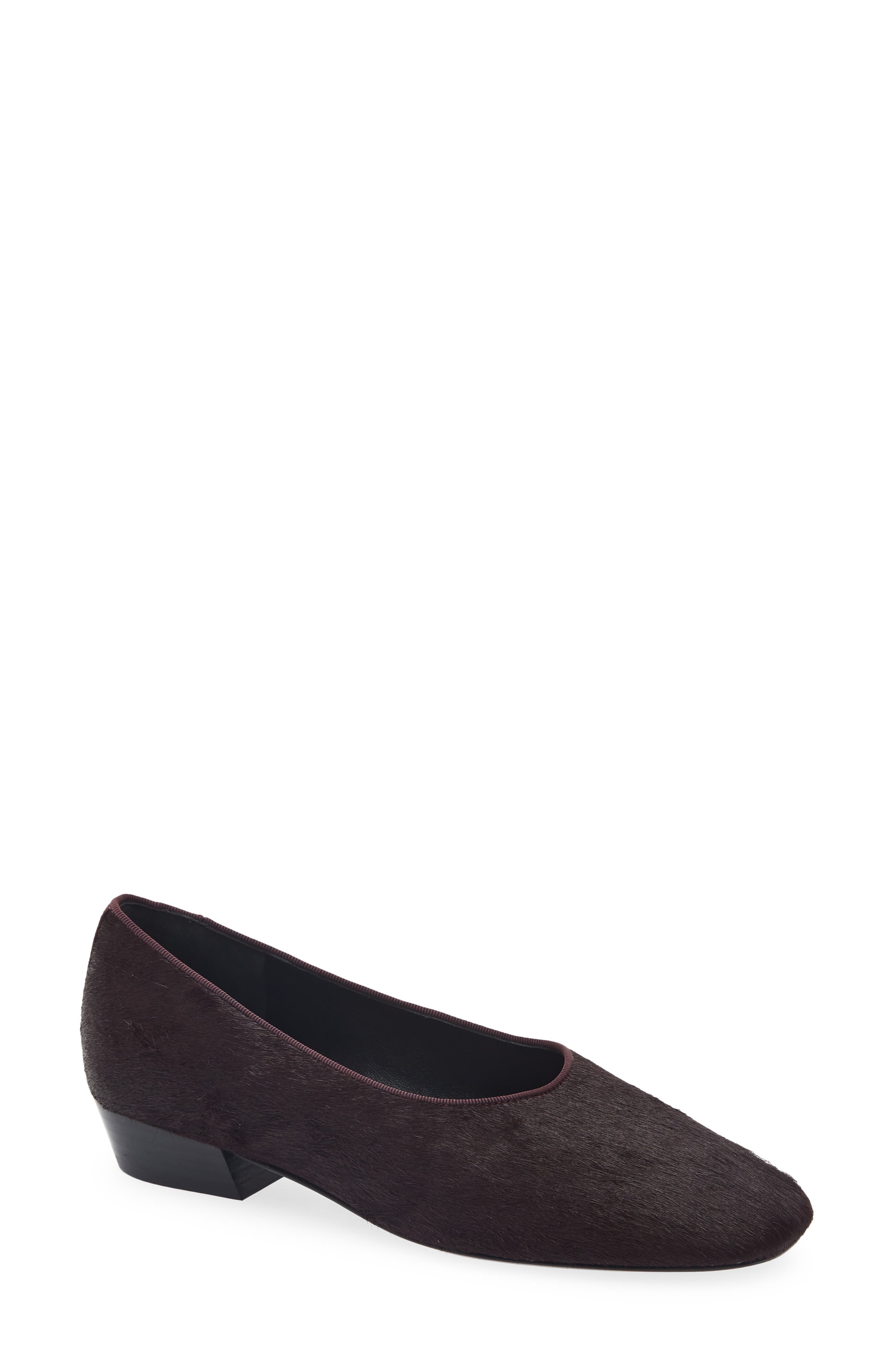 Poppi Genuine Calf Hair Ballet Pump, Main, color, BDYHC