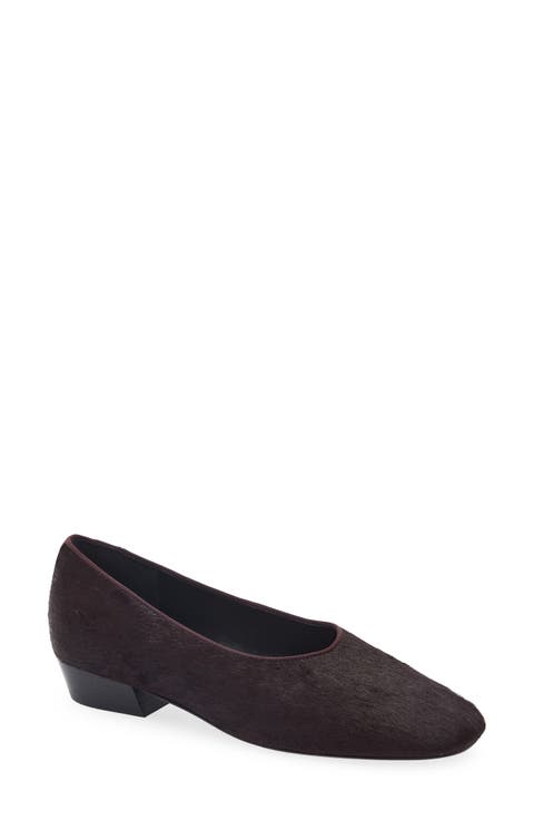 Poppi Genuine Calf Hair Ballet Pump