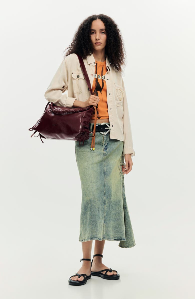 Desigual Denim Trucker Jacket, Alternate, color, Off White