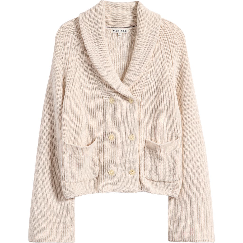Alex Mill Marseille Cardigan In Cotton Linen In Ivory