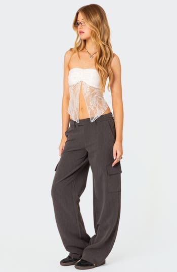 トップス THEREDTHREAD S split lace tops TOPS – THEREDTHREAD