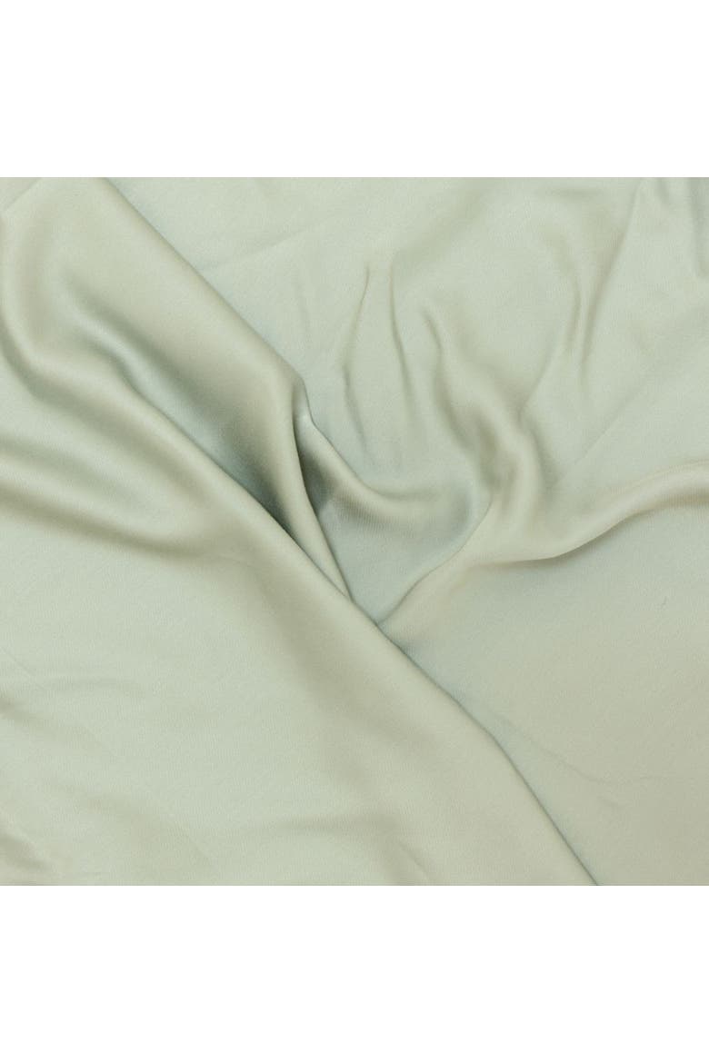 Organic Natural Sateen Duvet Cover Set, Alternate, color, Sage