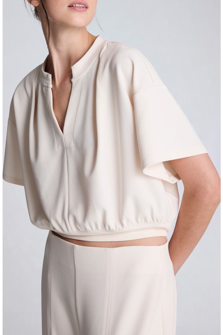 Pleated Shoulder Top, Alternate, color, OYSTER
