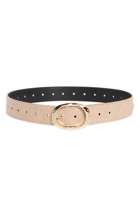 Textured Faux Leather Belt