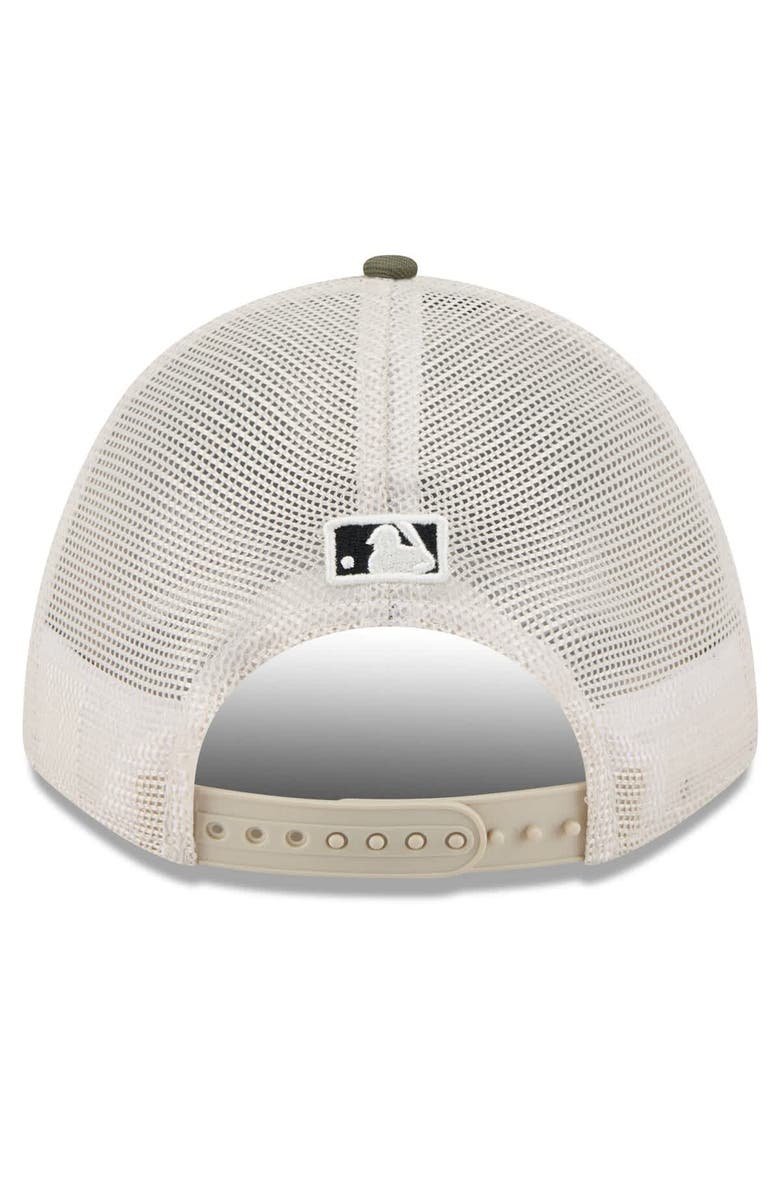 New Era Men's New Era Light Beige/Olive Detroit Tigers 2025 Armed Forces Day 9FORTY M-Crown A-Frame Adjustable Hat, Alternate, color,