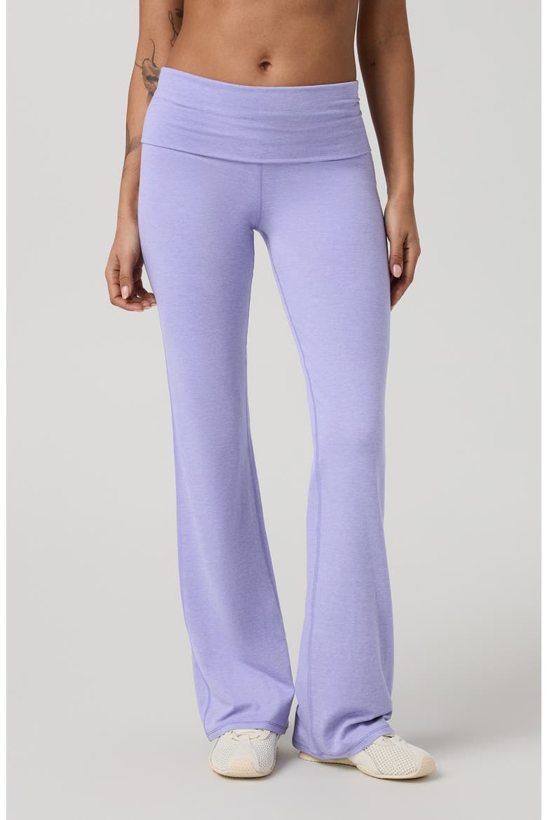 Halo Foldover Pants, Main, color, HYACINTH HEATHER