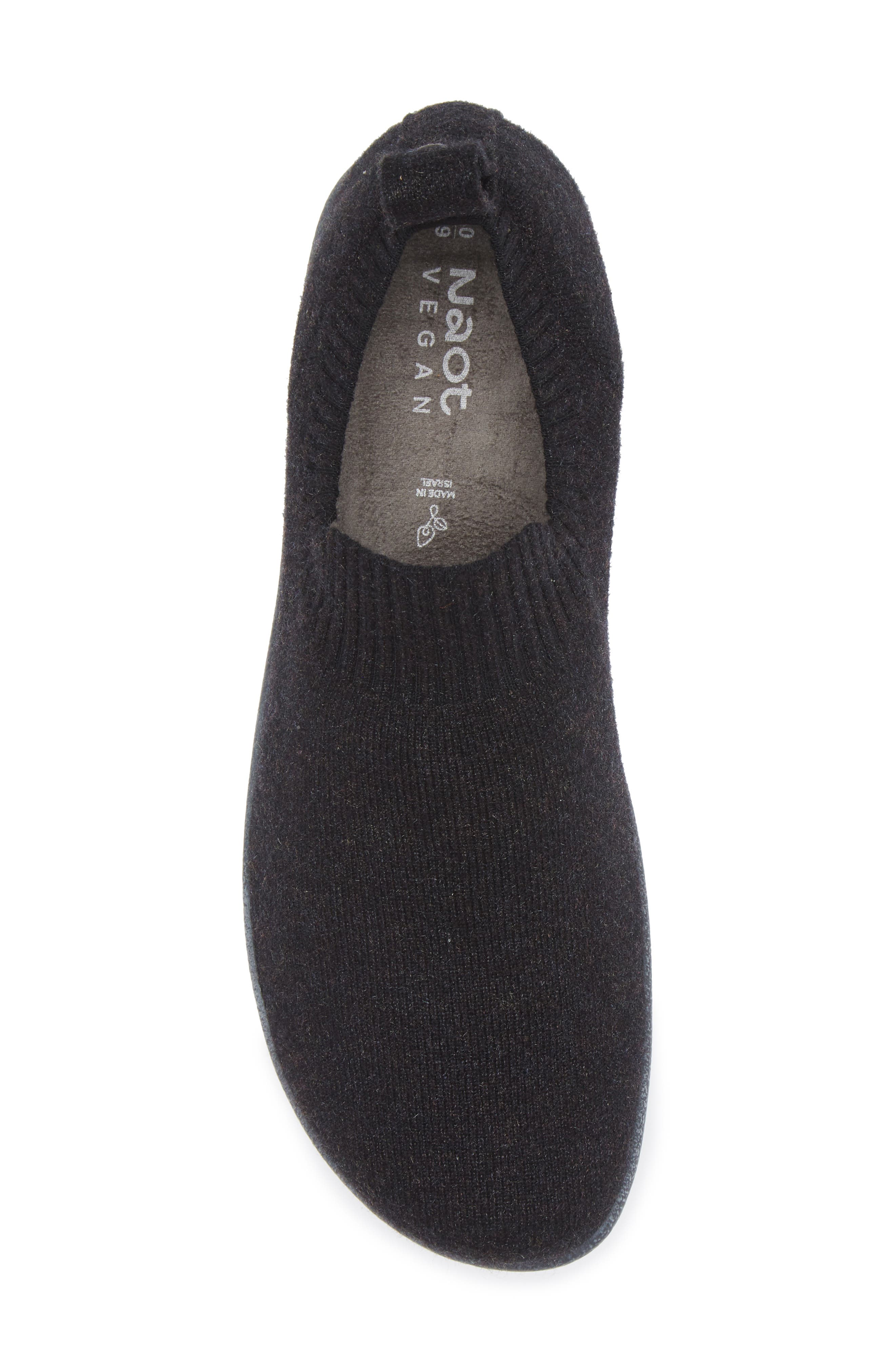 Naot Nuku Slip-On Sneaker, Alternate, color, Black/ Grey Knit