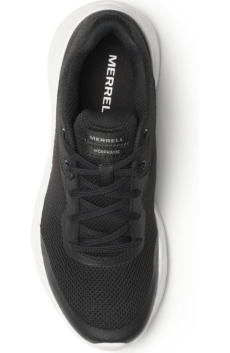 Merrell Morphaxis Trail Running Shoe, Alternate, color, Black/ White
