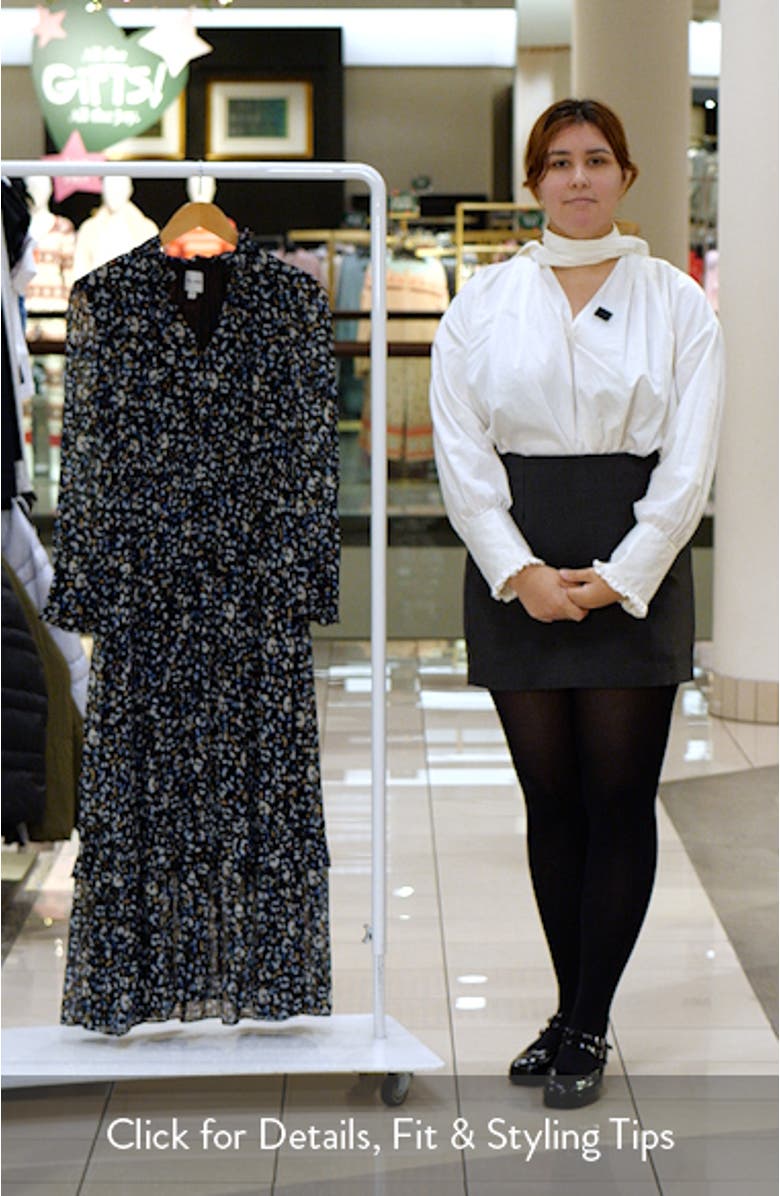 Anabelle Cheetah Print Long Sleeve Dress, sales video thumbnail