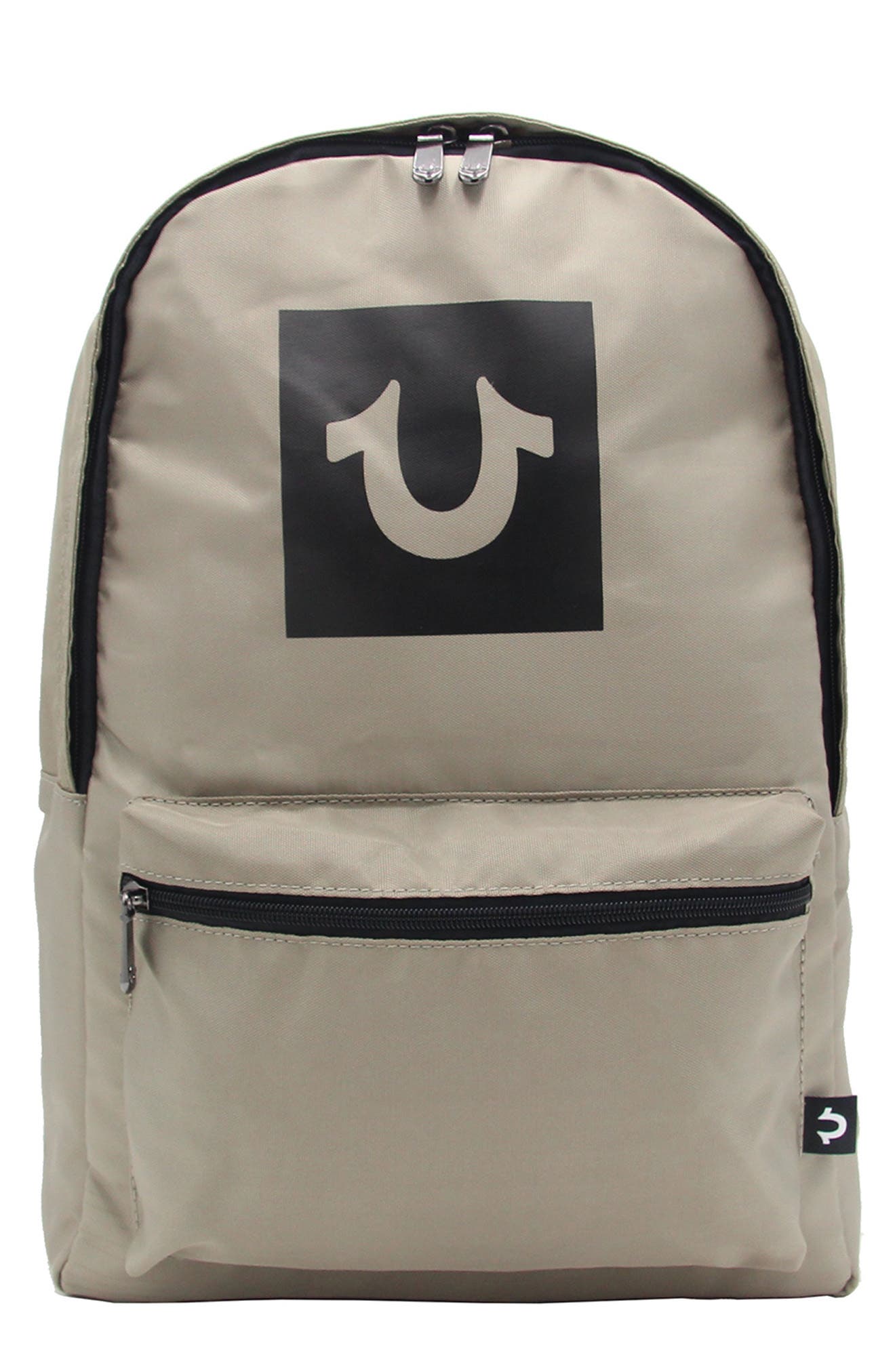 Box Logo Backpack, Main, color, TRAVERTINE