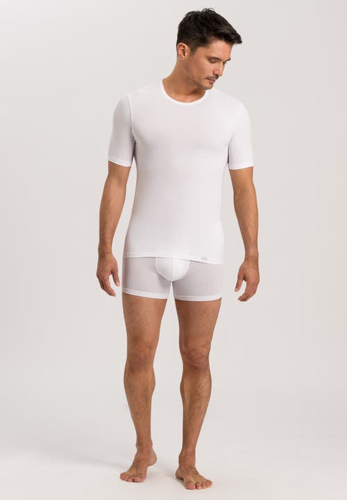 Hanro Natural Function Tencel And Cotton Boxer Brief In White