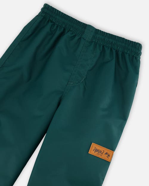 Deux Par Deux Baby Boy's Splash Pants Forest Green In Forest Green