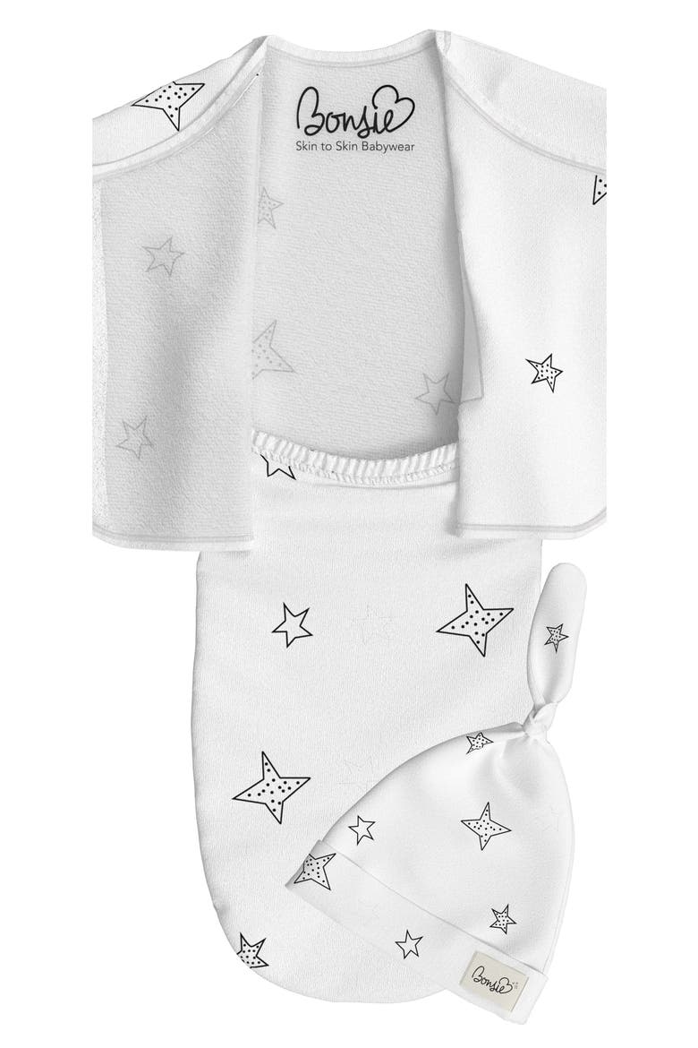 Baby Skin to Skin Girl or Boy, Bag and Hat Set, Alternate, color, STARS