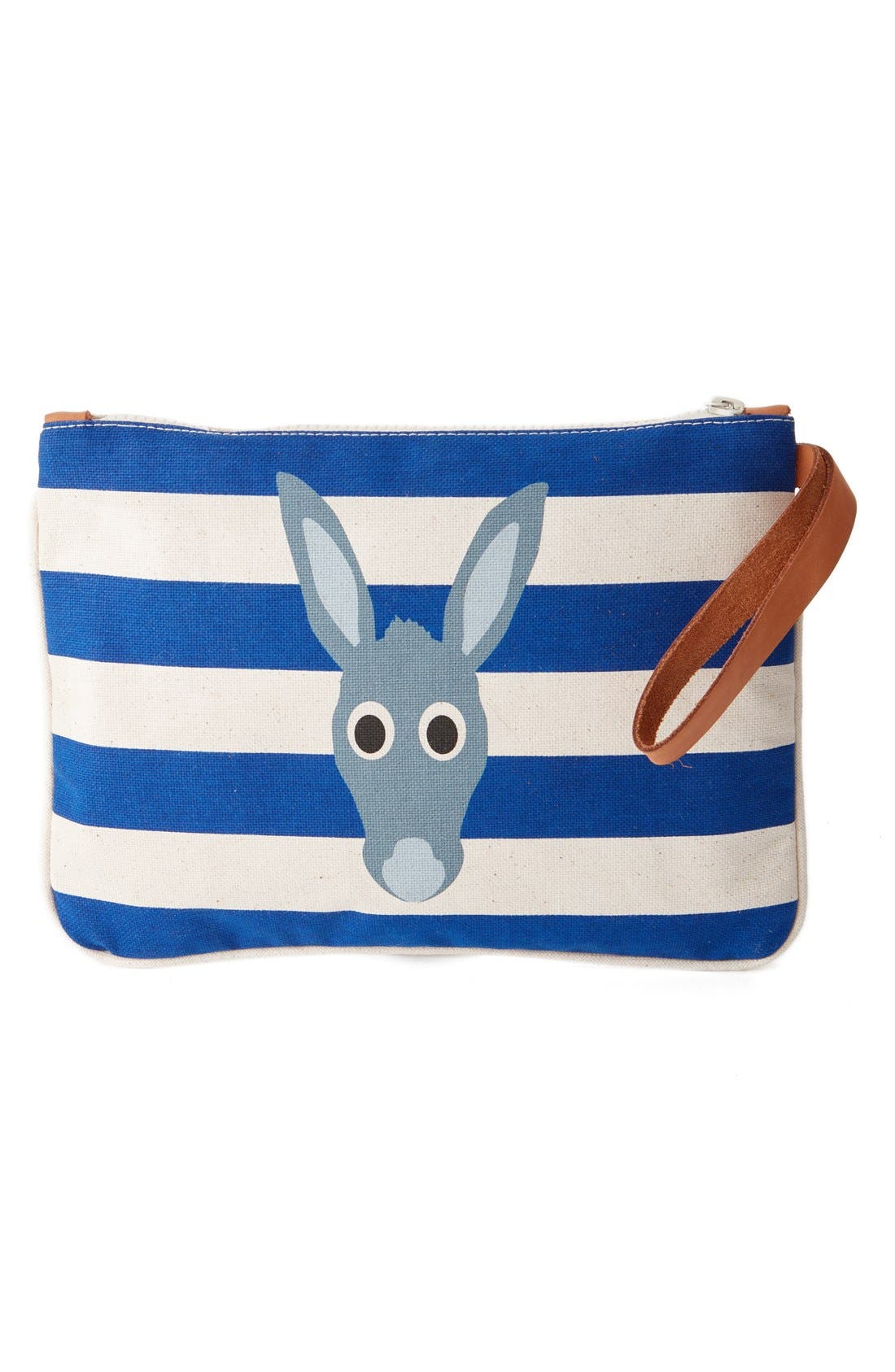 AtoZGreek Stripe Wristlet Clutch, Alternate, color, 