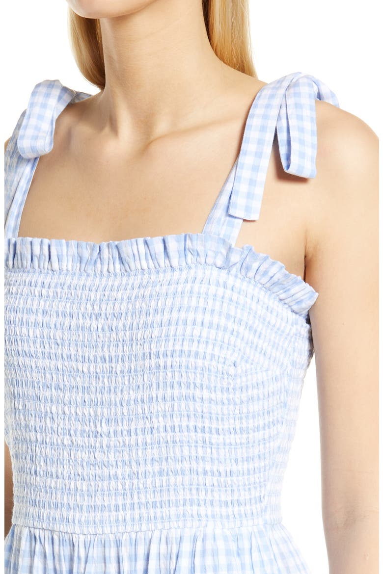 Matching Family Moments Gingham Sundress, Alternate, color, BLUE SERENITY- WHITE GINGHAM