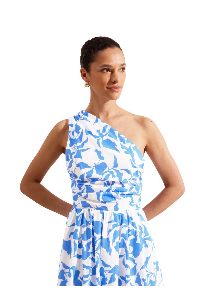 Ro&Zo One Shoulder Maxi Dress, Alternate, color, Blue