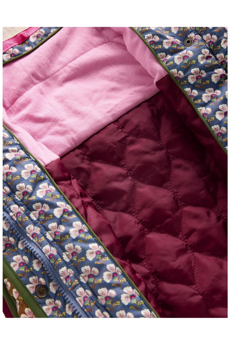 Kids' Floral Longline Quilted Jacket, Alternate, color, HOTCHPOTCH FLORAL