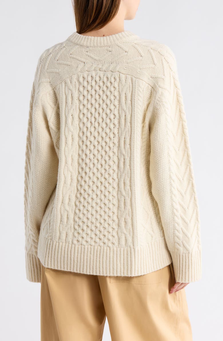 A.L.C. Kyra Merino Wool Blend Sweater, Alternate, color, Off White