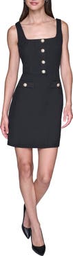 KARL LAGERFELD PARIS Tweed Knit Sheath Minidress