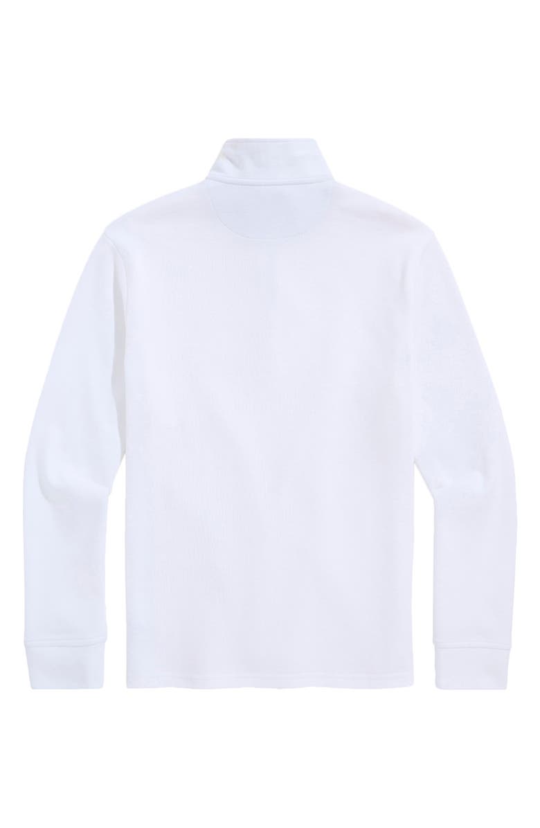vineyard vines Saltwater Quater Zip Pullover, Alternate, color, White Cap