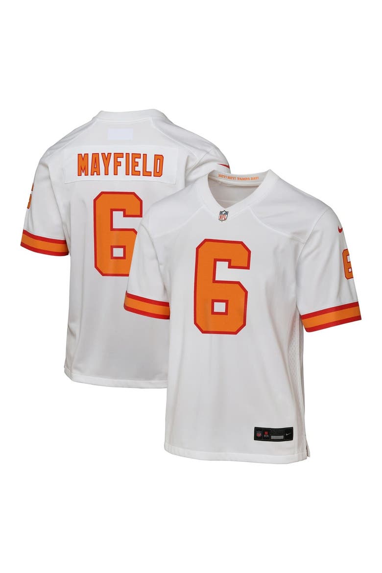 Youth Baker Mayfield White '76 Tampa Bay Buccaneers  Game Jersey, Main, color, White
