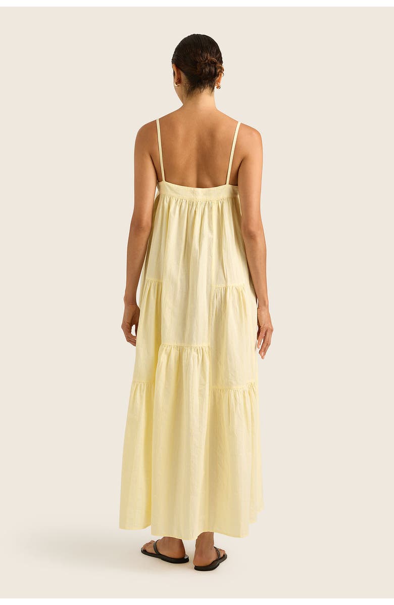 HOPE AND MAY Nia Cotton Linen Maxi Strappy Dress, Alternate, color,