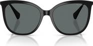 RALPH 56mm Polarized Butterfly Sunglasses