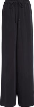 Max Mara Genero High Waist Wide Leg Silk Pants