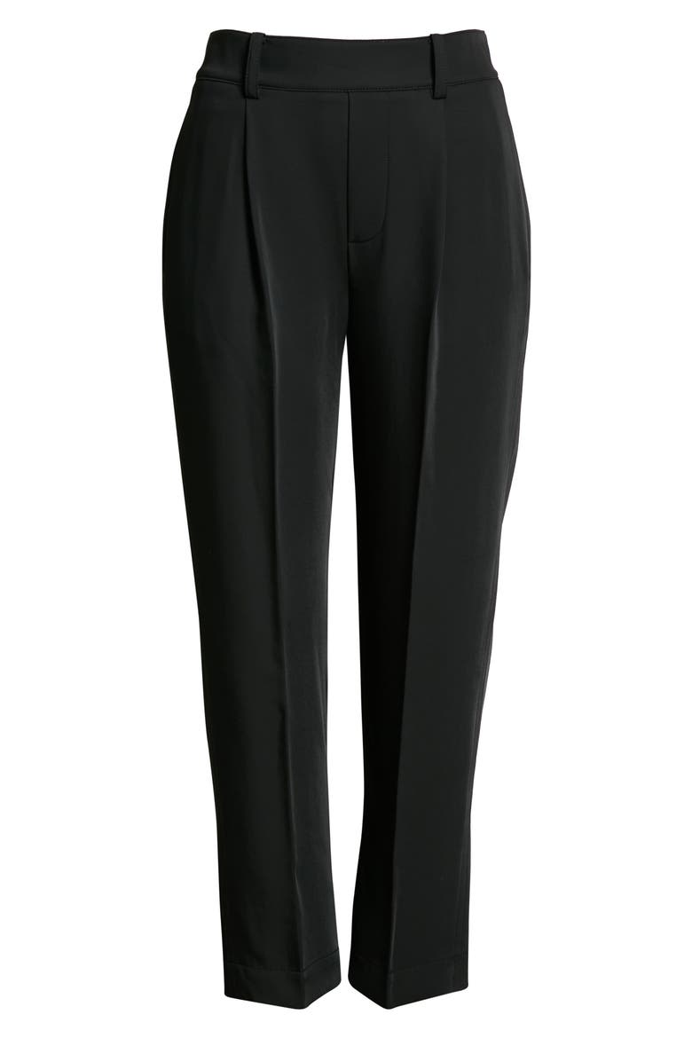 Tapered Pull-On Pants, Alternate, color, BLACK