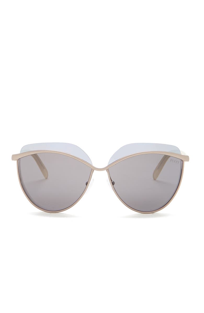 Emilio Pucci 60mm Rounded Sunglasses, Alternate, color,