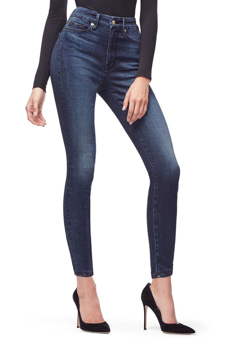Good Waist High Rise Skinny Jeans, Alternate, color, BLUE606