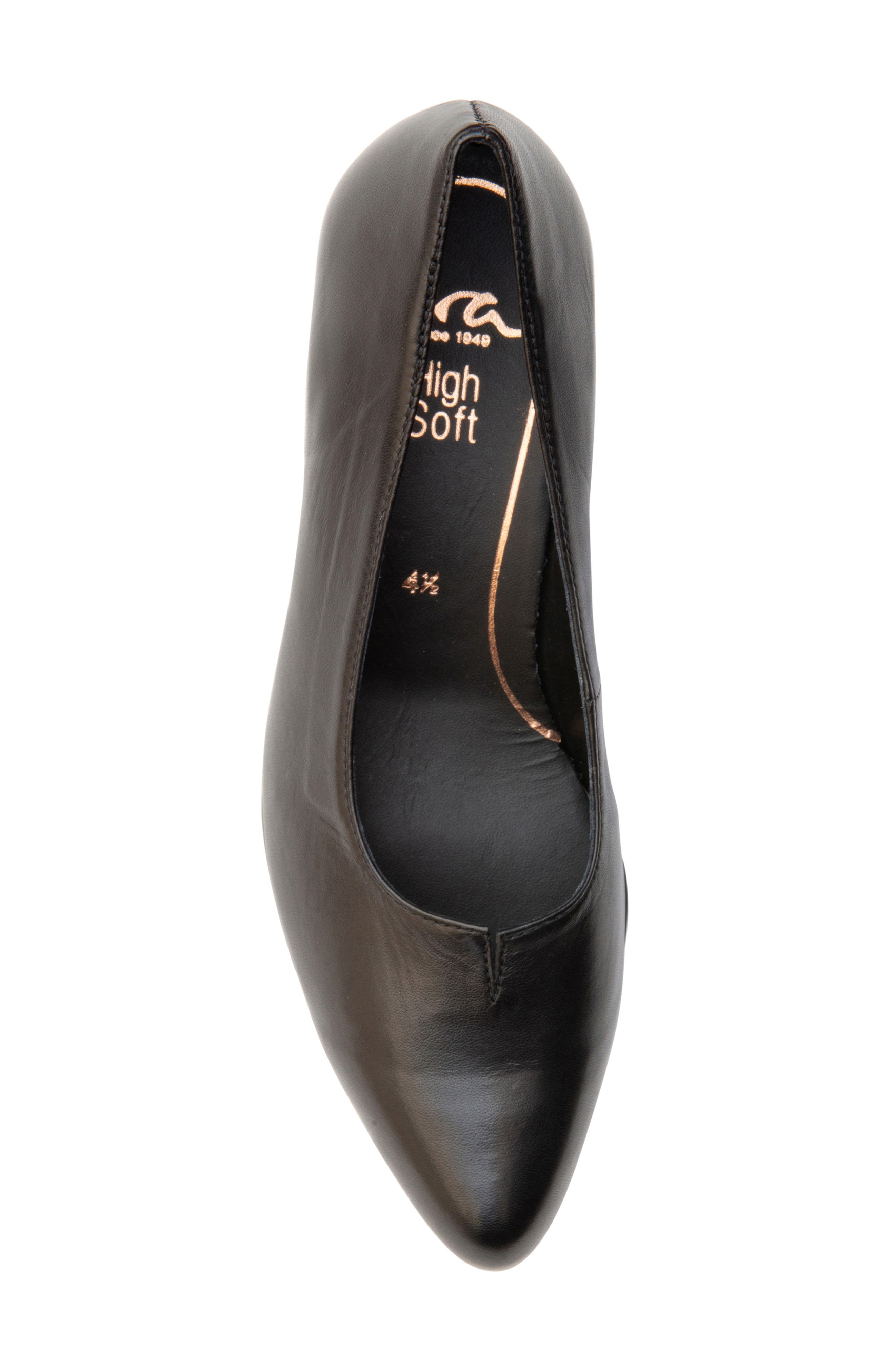 ara Kit Kitten Heel Pump, Alternate, color, Black Leather