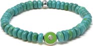 Anzie Jac + Jo Soul Turquoise Beaded Stretch Bracelet