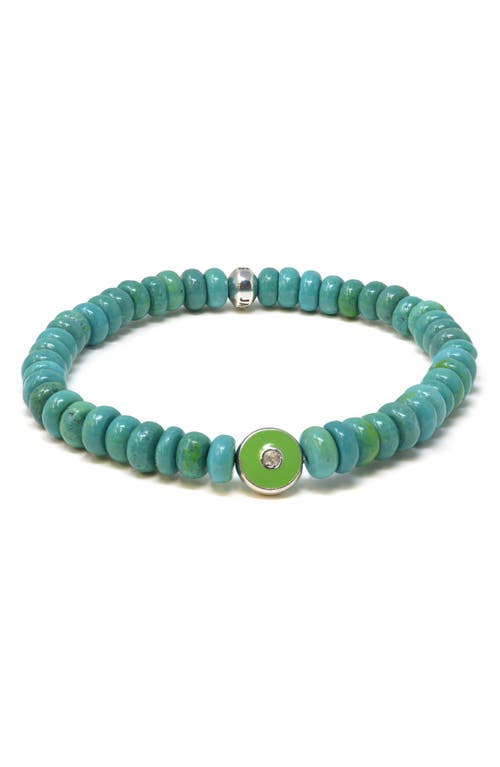Anzie Jac + Jo Soul Turquoise Beaded Stretch Bracelet