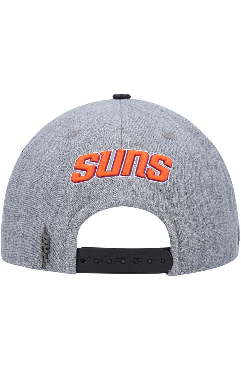 PRO STANDARD Men's Pro Standard Gray/Black Phoenix Suns Classic Logo Two-Tone Snapback Hat, Alternate, color, Gray
