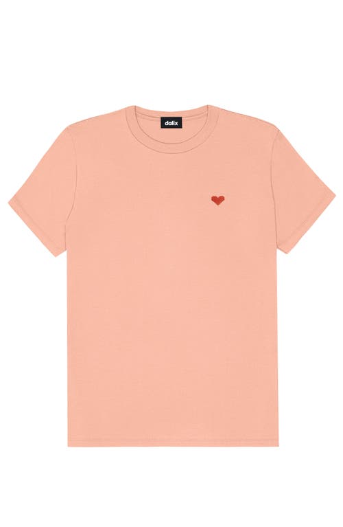 Dalix Womens Pixel Heart Jersey Relaxed Tee