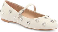 Stuart Weitzman Tammy Crystal Mary Jane Flat