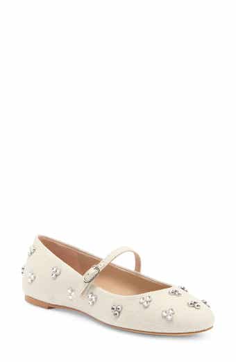 Stuart Weitzman Tammy Crystal Mary Jane Flat