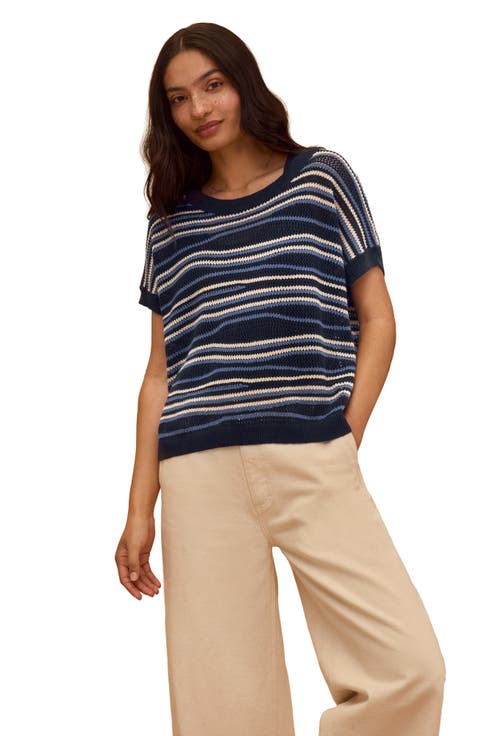 Landscape Stripe Knitted Top