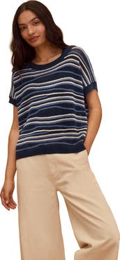 Celtic & Co. Landscape Stripe Knitted Top