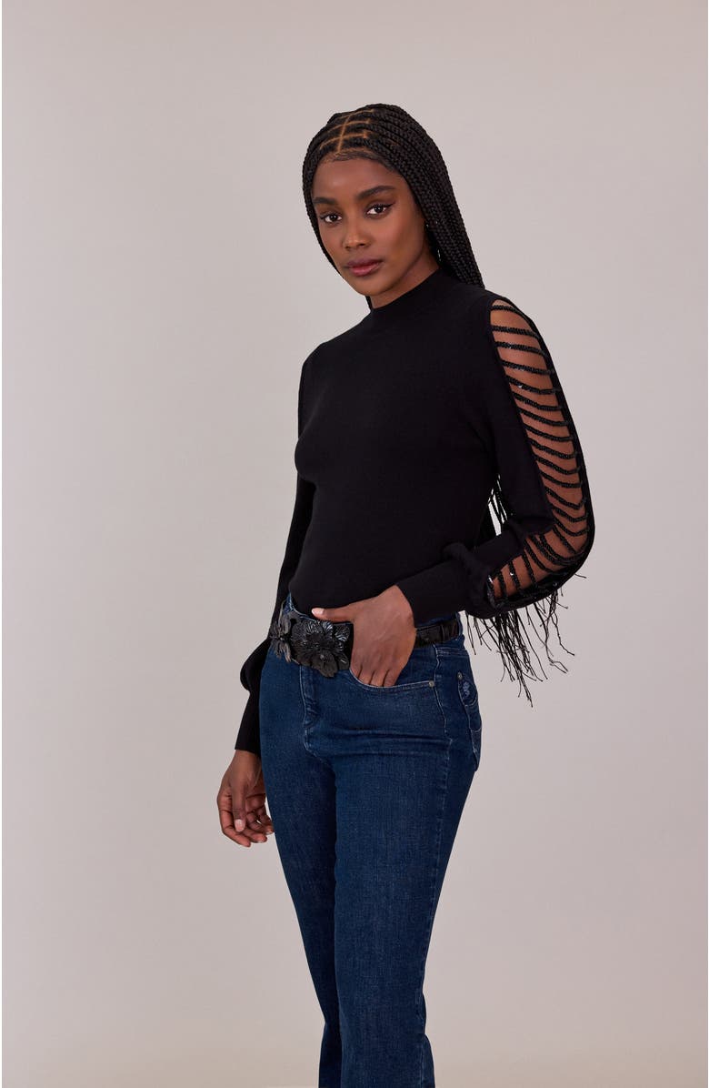 Anne Fontaine Parfum Top, Alternate, color, Black